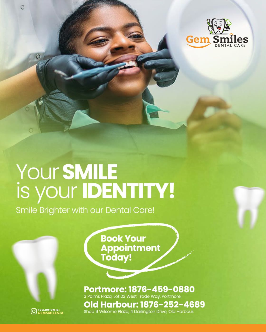 Gem Smiles social campaign & logo — artwork 6